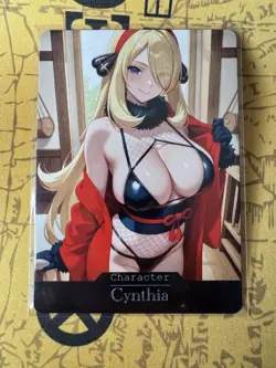 Cynthia Pokemon ACG Goddess Story Waifu Anime Custom Card - Image 1