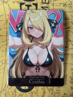 Cynthia Pokemon ACG Goddess Story Waifu Anime Custom Card - Image 1