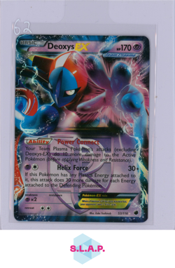 DEOXYS EX POKEMON 53/116 BLACK & WHITE PLASMA FREEZE ULTRA RARE HOLO ENGLISH - Image 1