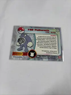 2000 Topps Pokemon TV Animation Series Black Logo #62 Poliwrath - Image 5