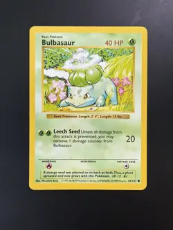 [NM+] Bulbasaur | Pokemon 1999 | (Shadowless) Non Holo # 44/102 - Image 1