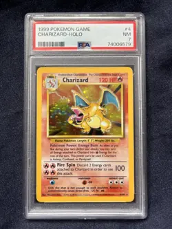 Pokemon TCG Charizard Base Set 1999 4/102 PSA 7 NM - Image 1
