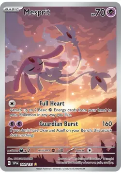 Pokemon TCG Mesprit 204/191 Surging Sparks Illustration Rare - Image 1