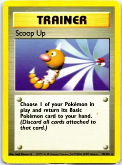 Pokemon tcg Base Set Scoop Up #078/102 Rare .C1N - Image 1