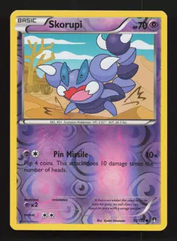Skorupi 53/122 - Reverse Holo - LP - XY - BREAKpoint Pokemon Card - Image 1