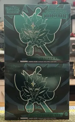 Pokemon TCG Scarlet & Violet Twilight Masquerade Elite Trainer Box Lot of 2 - Image 1
