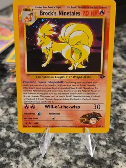 Pokemon Ninetales Holo Rare Gym Challenge Brock's 3/132 Unplayed - Image 2