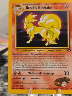 Pokemon Ninetales Holo Rare Gym Challenge Brock's 3/132 Unplayed - Image 5