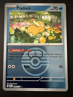 Pokemon TCG Psyduck 039/217 Reverse Holo Love Ball English Ascended Heroes - Image 1