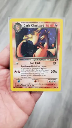 Pokemon BGS 8.5 Dark Charizard #4 Holo Team Rocket Unlimited 2000 English - Image 2