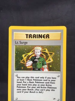 Pokemon Cards: Gym Heroes Rare Holo: Lt. Surge 17/132 - Image 2
