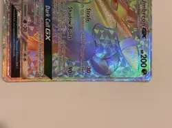 Pokemon Umbreon GX Full Art Secret Rare Holo 154/149 SM Base Set 200 HP Dark - Image 3