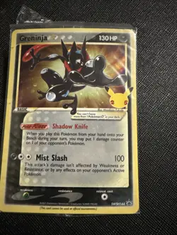 Pokemon TCG Greninja Star SWSH144 - Celebrations Black Star Promo - Sealed - Image 1
