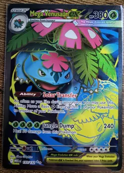 Pokemon TCG Mega Venusaur EX 155/132 Mega Evolution English Ultra Rare NM - Image 1