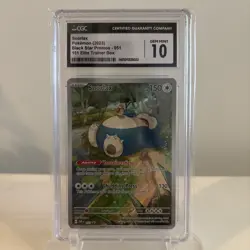 CGC 10 GEM MINT Snorlax 051 Scarlet Violet 151 ETB Black Star Promo Pokemon - Image 1