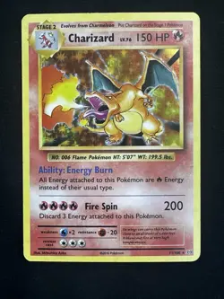 Pokemon TCG Charizard LV.76 11/108 Holo Rare 2016 - Image 1
