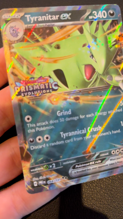 Tyranitar ex (Prismatic Evolutions Stamp) 064/131 Promo Holo Pokemon TCG - NM - Image 2