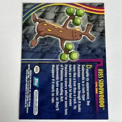 LP! Sudowoodo #185 Blue Logo - Pokemon Topps Johto TV Animation NM - Image 2