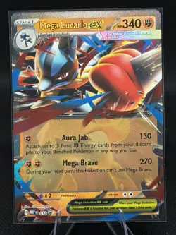 Pokemon TCG - Mega Lucario EX - XY169 - Mega Evolution Black Star Promo - NM/M - Image 1