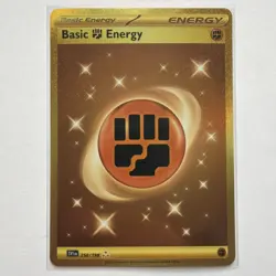 Pokemon TCG Basic Fighting Energy Hyper Rare Scarlet Violet Base Set 258/198 - Image 1