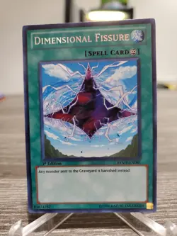 Yygioh Dimensional Fissure RYMP-EN081 Secret Rare 1st Edition LP - Image 1