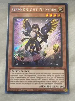 Yugioh Gem-Knight Nepyrim BLMM-EN021 Secret Rare 1st Ed NM - Image 1