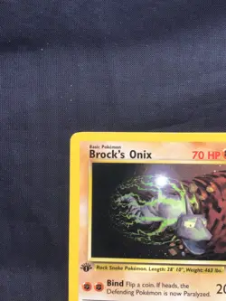 Pokemon Cards: Gym Heroes 1st Edition Rare: Brock's Onix 21/132 - Image 2
