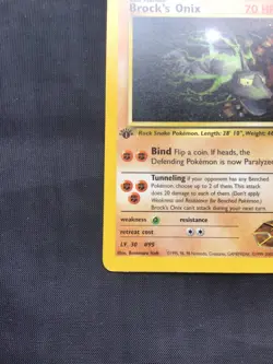 Pokemon Cards: Gym Heroes 1st Edition Rare: Brock's Onix 21/132 - Image 5