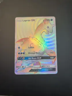 Pokemon TCG Lapras GX Holo Secret Rare Card Sun & Moon Base Set 151/149 NM/MINT - Image 1