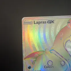 Pokemon TCG Lapras GX Holo Secret Rare Card Sun & Moon Base Set 151/149 NM/MINT - Image 3