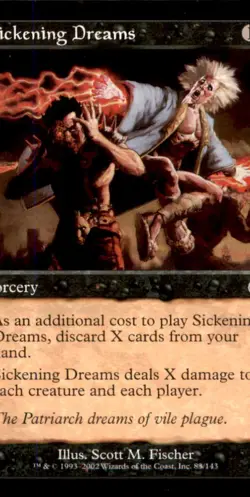 Sickening Dreams LP Light Play Graveborn Deck MTG [8254] - Image 1