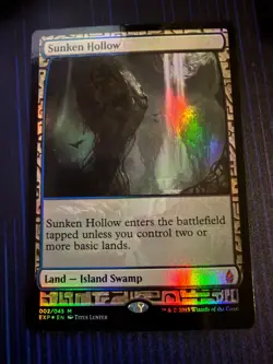 MTG Magic Sunken Hollow Zendikar Expeditions Foil Rare NM - Image 1