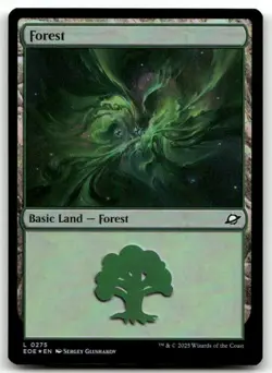 Forest (0275) #275 (Foil) (NM) Edge of Eternities EOE Magic MTG - Image 1