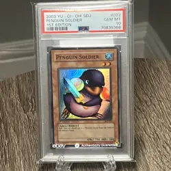 Penguin Soldier – 1st Edition SDJ-022 – PSA 10 – Super Rare – Yu-Gi-Oh! - Image 1