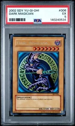 Dark Magician SDY-006 Ultra Rare Unlimited Yugioh PSA 5 *534 - Image 1