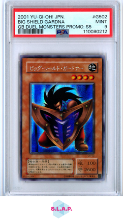 BIG SHIELD GARDNA GB DUEL MONSTERS PRM: S5 YU-GI-OH! JAP GAMEBOY 2001 G502 PSA 9 - Image 1
