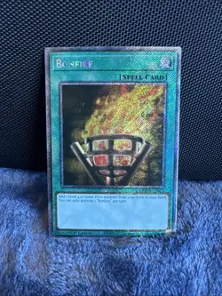 Yu-Gi-Oh! Bonfire RA03-EN073 Platinum Secret Rare 1st Edition Near Mint - Image 1