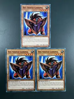 Yugioh -Big Shield Gardna - Common X3 Playset - LEDD - Mixed Editions - Image 1