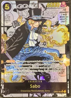 Sabo Manga Op04 083 V3 Eng Kingdoms Of Intrigue One Piece Tcg - Image 1