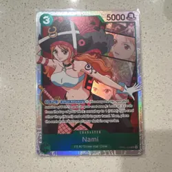 One Piece Nami OP02-036 FILM/Straw Hat Crew Character Holo 5000 Power - Image 1