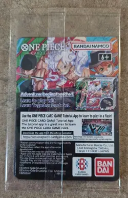 Bandai Namco One Piece Card Monkey.D.Luffy US Voyage Promo Holo W/ IL POSTER CLN - Image 2