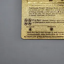 1999 Pokemon Charizard Gold Foil Textured Card 4/102 NM - Image 4