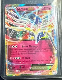 Xerneas EX XY07 Black Star Promo XY Holo Pokemon TCG card lightly played - Image 1