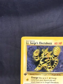 Pokemon Cards: Gym Heroes 1st Edition Rare: Lt. Surge's Electabuzz 27/132 - Image 2