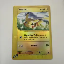 Pikachu - 124/165 - Pokemon Expedition Reverse Holo Rare Card LP - Image 1
