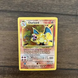 Vintage Pokemon Holo Charizard Card (4/102) Original 1999 Base Set Ungraded - Image 1