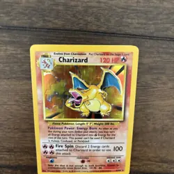 Vintage Pokemon Holo Charizard Card (4/102) Original 1999 Base Set Ungraded - Image 5