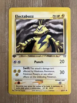 Electabuzz - 33/111 - 1st Edition Neo Genesis Set - Pokemon Card - MP - Image 1