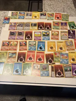 Lot of Vintage cards. pokemon. Shadowless. Promo Mew. 1st edition Played cards - Image 1