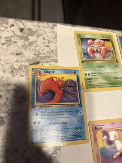 Lot of Vintage cards. pokemon. Shadowless. Promo Mew. 1st edition Played cards - Image 2